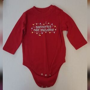 long sleeve bodysuit snaps holiday Christmas lights